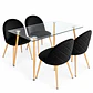 Comedor Canberra (Mesa rec Vidrio 120x80 + Silla bread) - Miniatura 3
