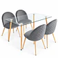 Comedor Canberra (Mesa rec Vidrio 120x80 + Silla bread) - Miniatura 5
