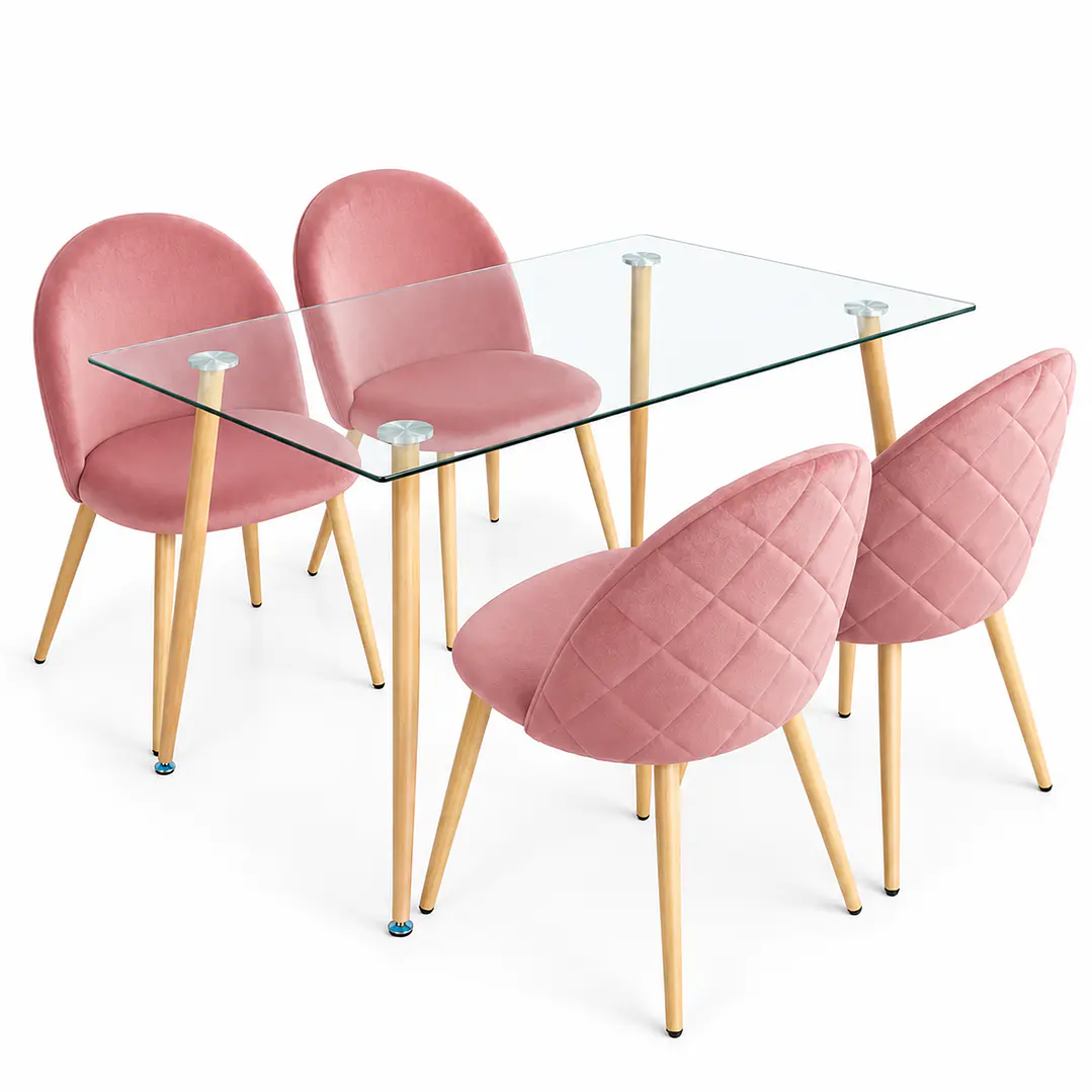 Comedor Canberra (Mesa rec Vidrio 120x80 + Silla bread) 6
