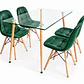 Comedor Barcelona (Mesa de Vidrio 120x80 + Sillas buckle) - Miniatura 5