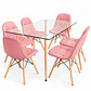 Comedor Barcelona (Mesa de Vidrio 120x80 + Sillas buckle) - Miniatura 6