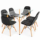 Comedor Barcelona (Mesa de Vidrio 120x80 + Sillas buckle) - Miniatura 7