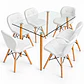 Comedor Papillon (Mesa rec vidrio 120x80 + Sillas Radar) - Miniatura 8