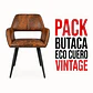 Pack Butaca Ecocuero Vintage (2 Unidades) - Miniatura 1