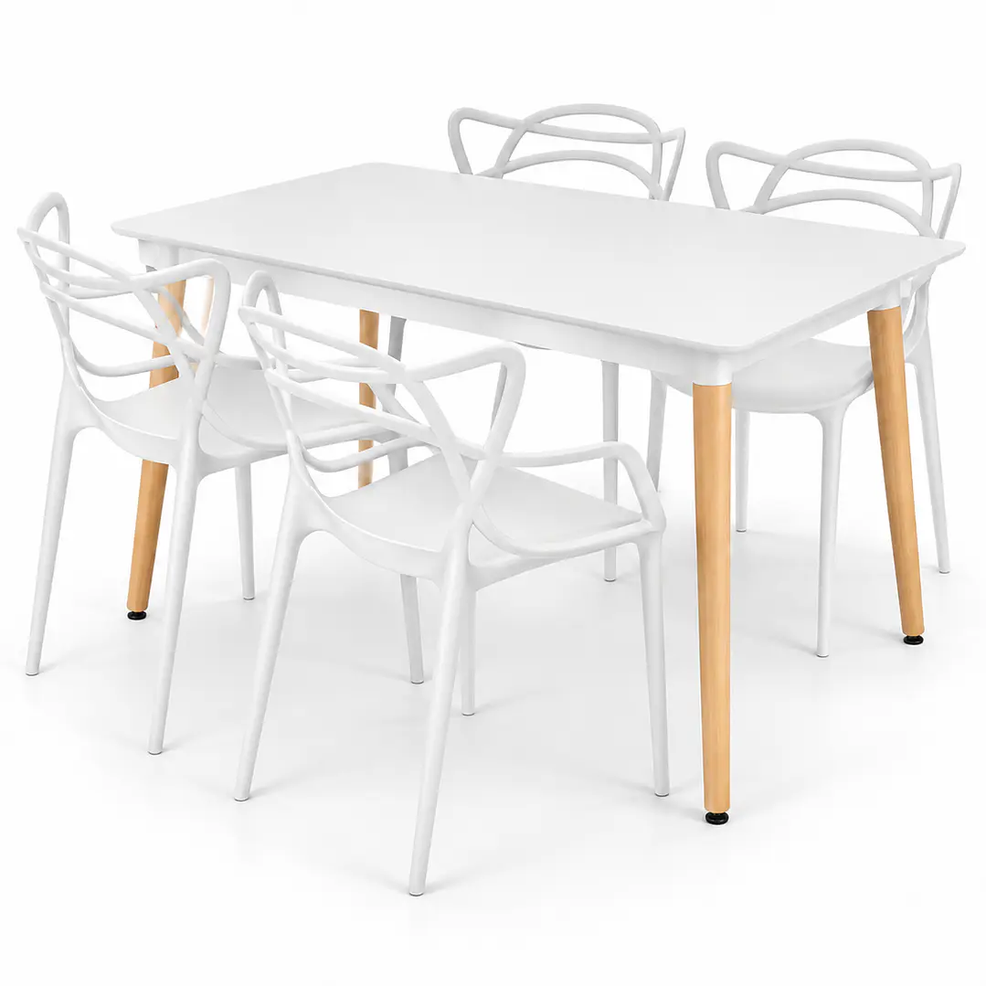 Comedor Uruguay (Mesa Rectangular melamina + Silla Master) 3