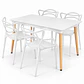 Comedor Uruguay (Mesa Rectangular melamina + Silla Master) - Miniatura 3