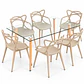 Comedor Kenia (Mesa de vidrio 120x80 + Silla master) - Miniatura 5