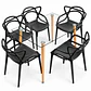 Comedor Kenia (Mesa de vidrio 120x80 + Silla master) - Miniatura 9