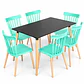 Comedor Jamaica (Mesa melamina rectangular + silla Windsor) - Miniatura 2