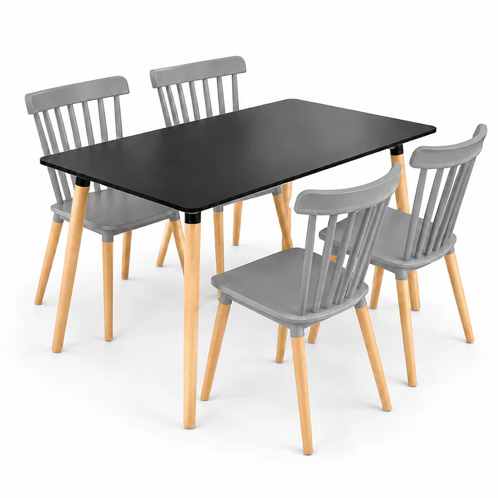 Comedor Jamaica (Mesa melamina rectangular + silla Windsor) 5