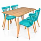 Comedor Milan (Comedor Melamina rect. Wood + Sillas Windsor) - Miniatura 4