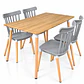Comedor Milan (Comedor Melamina rect. Wood + Sillas Windsor) - Miniatura 5