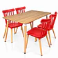 Comedor Milan (Comedor Melamina rect. Wood + Sillas Windsor) - Miniatura 6