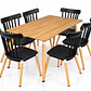 Comedor Milan (Comedor Melamina rect. Wood + Sillas Windsor) - Miniatura 10