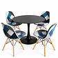 Comedor Panda (Mesa Tulip + 4 Sillas Patchwork) - Miniatura 1