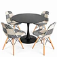 Comedor Panda (Mesa Tulip + 4 Sillas Patchwork) - Miniatura 2