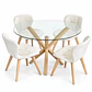 Comedor Kazajistán (Mesa Redonda cruz + Silla Radar Velvet) - Miniatura 4