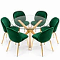 Comedor Medellín (Mesa vidrio cruz redonda + Silla beattle) - Miniatura 8