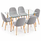 Comedor Angola (Silla scoop wood + Mesa Vidrio 120x80) - Miniatura 2