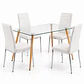 COMEDOR AMERICAN (MESA REC VIDRIO 120X80 + SILLA DINING) - Miniatura 2