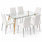 COMEDOR AMERICAN (MESA REC VIDRIO 120X80 + SILLA DINING) - Miniatura 4