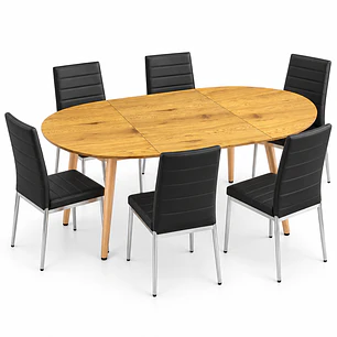 COMEDOR ARIZONA (MESA EXTENSIBLE + SILLA DINING)