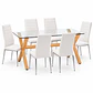 COMEDOR VIRGINIA (MESA VIDRIO 140X90 + SILLA DINING) - Miniatura 1