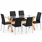 COMEDOR VIRGINIA (MESA VIDRIO 140X90 + SILLA DINING) - Miniatura 3
