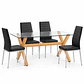 COMEDOR VIRGINIA (MESA VIDRIO 140X90 + SILLA DINING) - Miniatura 4