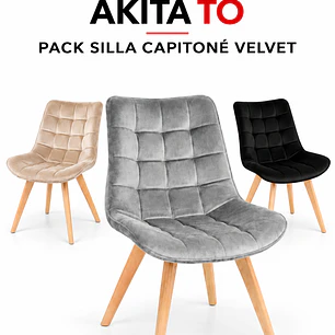 Pack Silla Capitoné Velvet