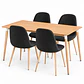 COMEDOR ROBLE (MELAMINA RECT. WOOD + SILLA SCOOP) - Miniatura 3