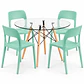 COMEDOR MONROE (MESA REDONDA VIDRIO + SILLA KENTUCKY) - Miniatura 1