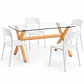 COMEDOR INGLATERRA (MESA VIDRIO 140X90 + SILLA KENTUCKY) - Miniatura 8
