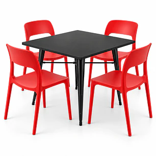 COMEDOR OREGÓN (MESA TOLIX 80X80 NORMAL + SILLA KENTUCKY)
