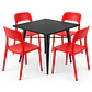COMEDOR OREGÓN (MESA TOLIX 80X80 NORMAL + SILLA KENTUCKY) - Miniatura 1