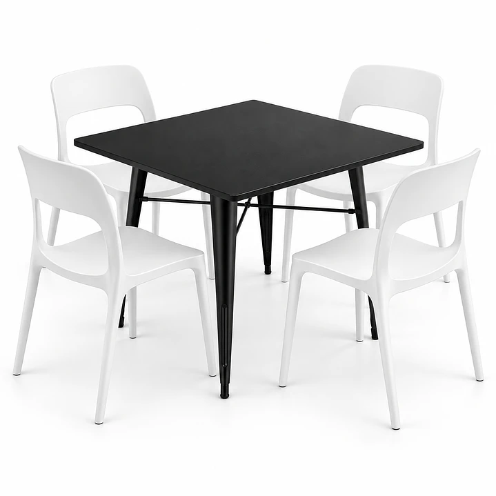 COMEDOR OREGÓN (MESA TOLIX 80X80 NORMAL + SILLA KENTUCKY) 4