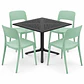 COMEDOR DAKOTA (MESA CUADRADA POLIPROPILENO + SILLA KENTUCKY) - Miniatura 2