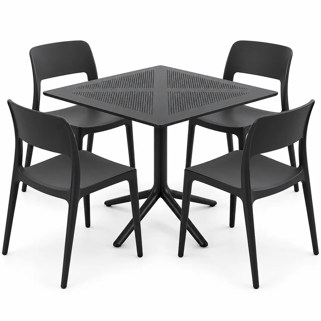 COMEDOR DAKOTA (MESA CUADRADA POLIPROPILENO + SILLA KENTUCKY) 3