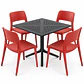 COMEDOR DAKOTA (MESA CUADRADA POLIPROPILENO + SILLA KENTUCKY) - Miniatura 4