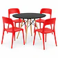 COMEDOR ÑUBLE (MELAMINA REDONDA NEGRA + SILLA KENTUCKY) - Miniatura 3
