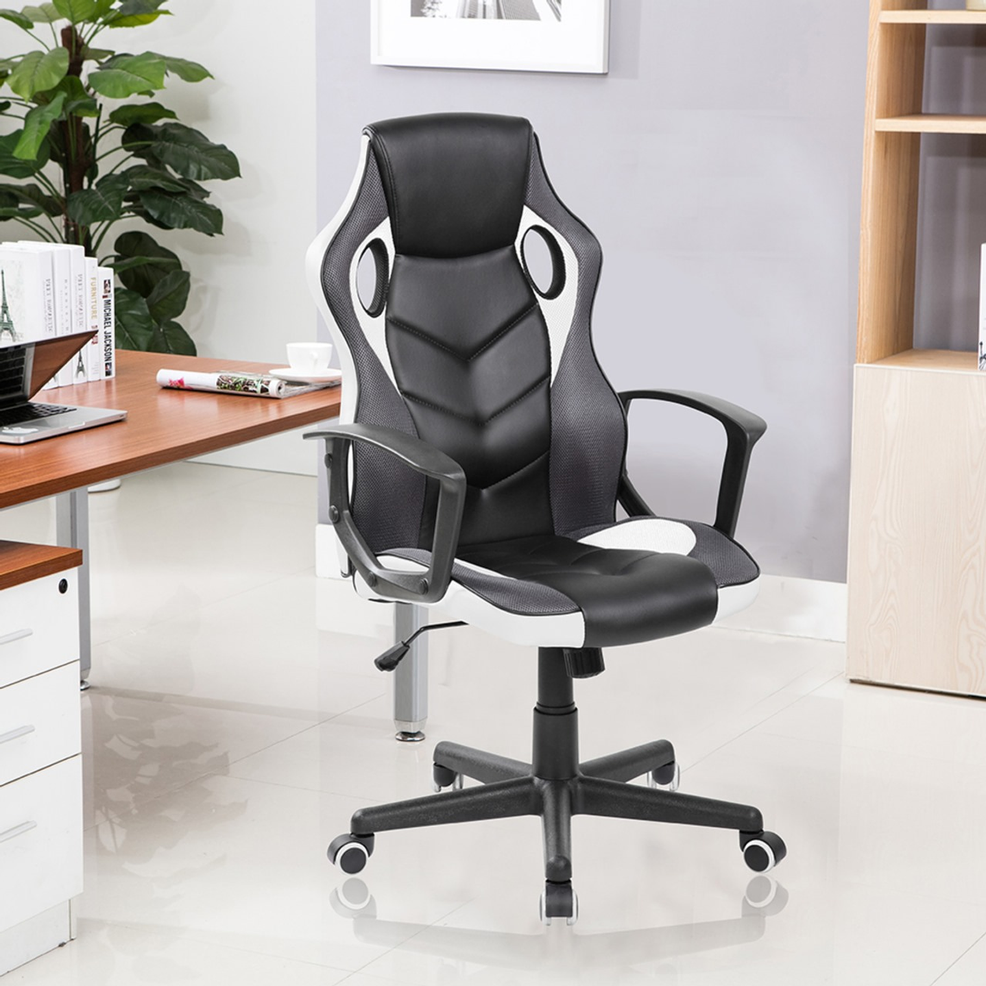 Silla Gamer Basic Series  Ngr-Bla 5