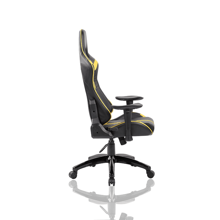 Silla Gamer Mortal Amarilla Gris Negro 5