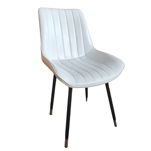 Silla Comedor Marmol Blanca Pu 