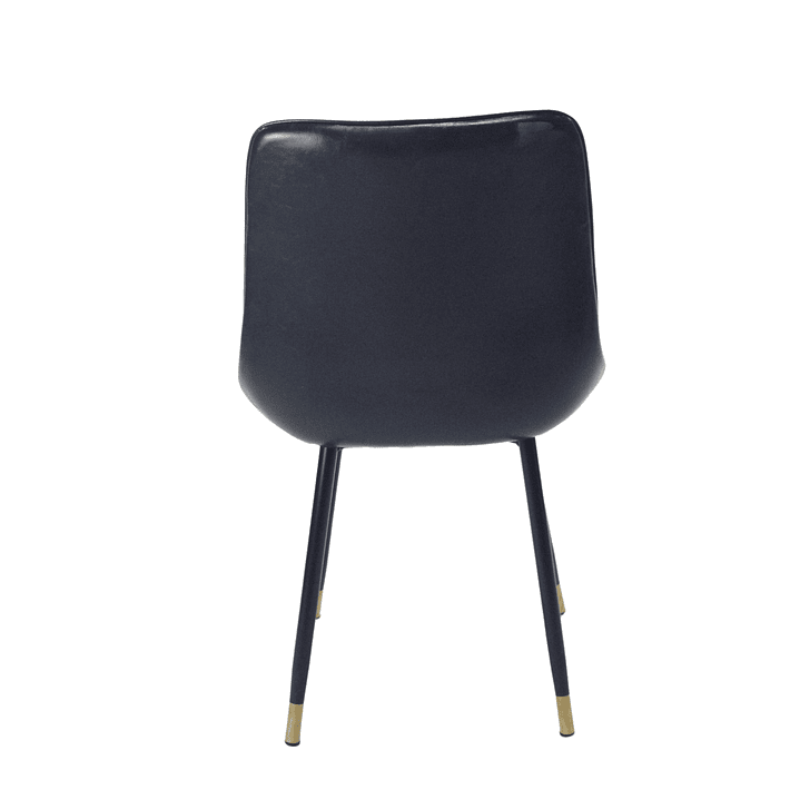 Silla Comedor Marmol Negra Pu  3