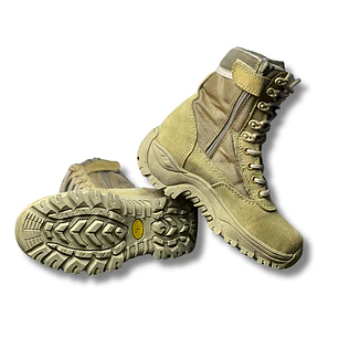 Bota con Cremallera Arena