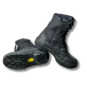 Bota con Cremallera Negra 