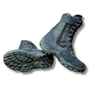 Bota con Cremallera Gris