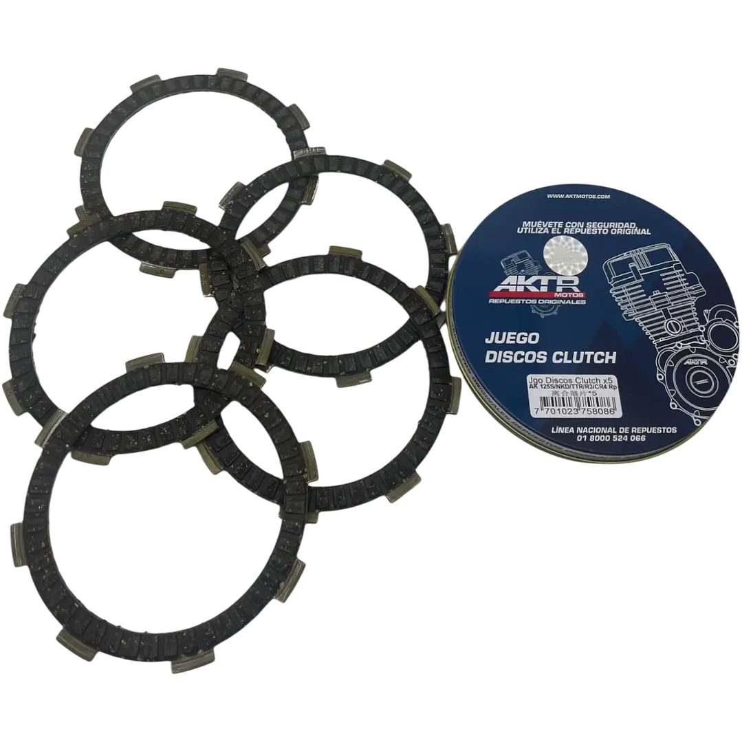 JGP DISCOS CLUTCH x6 NKD/TTR 125  1