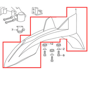 GUARDABARRO DEL 125 TTR