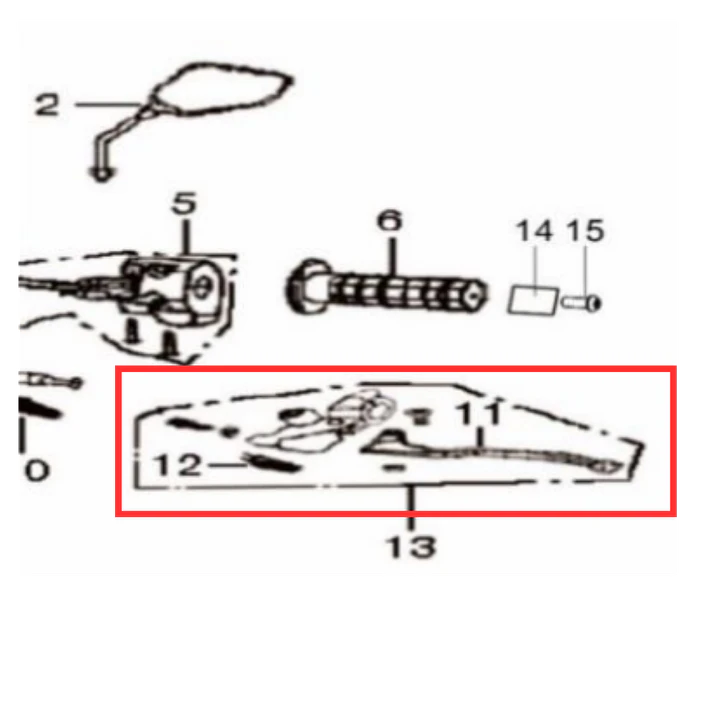 MANIGUETA CLUTCH TT 200 RP 1